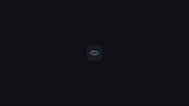 Minimalist eye toggle animation: show and hide visibility symbol for ui 4k