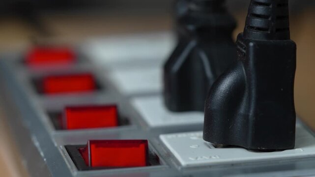 Electrical plugs with circuit breakers and fire-resistant materials for safety	