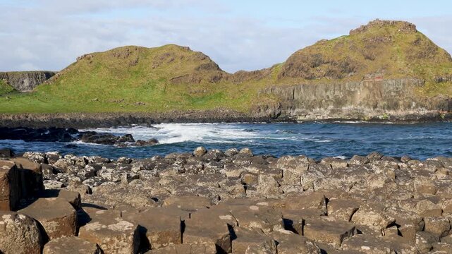 Giant's Causeway basalt columns in Northern Ireland, United Kingdom
