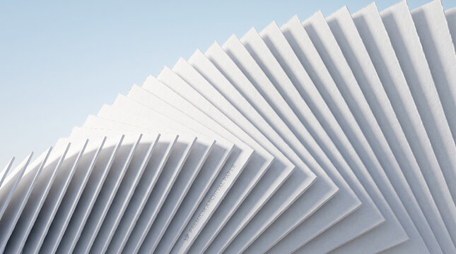 close up of a stack of metal pipesA staircase or tunnel that twists into the future.
