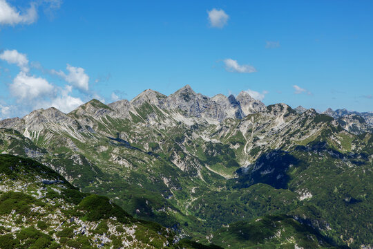 Scenic view of the Julia Alps