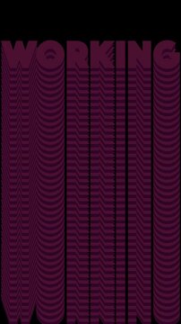 Animated Kinetic Typography Text Working Transparent Loop