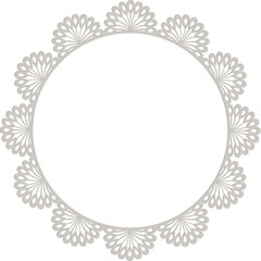 Obraz premium Embossed Round Lace Frame