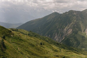 Fototapeta premium mountain landscape with clouds