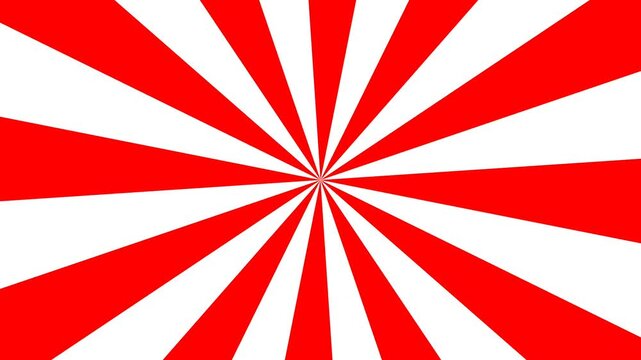 Indonesian Independence Day Red and White Radial Rays Background Loop.