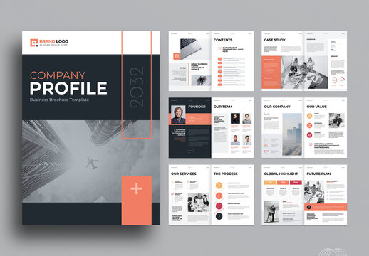 Company Profile Template For Business Brochure Design Layout