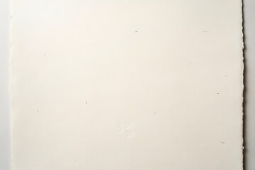 Naklejka premium Close-Up Angle of Textured Cream Handmade Paper with Subtle Embossed Detail and Raw Edge
