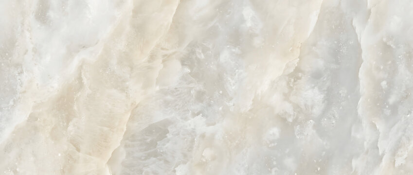 Marble texture featuring a spectacular blend of light alabaster onyx stone layers with complex natural fractures creates an elegant luxury backdrop for modern upscale branding designs