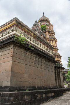 Bilveshwar Temple, Shree Kshetra Mahuli, 18th-century, commissioned by the Pant Pratinidhi rulers, Sangam Mahuli, Satara, Maharashtra, India.