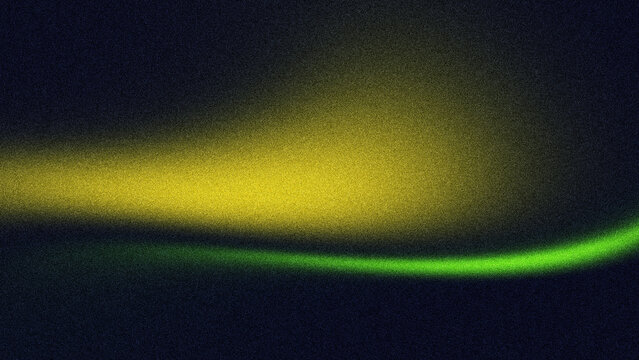 Abstract background yellow green blue color flow grainy wave dark noise texture cover header backdrop