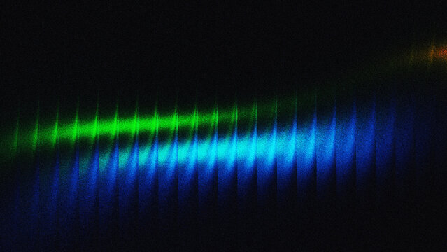 Dark black blue grainy noise texture gradient background with neon green cyan vertical lines rough geometric wave abstract design banner poster backdrop
