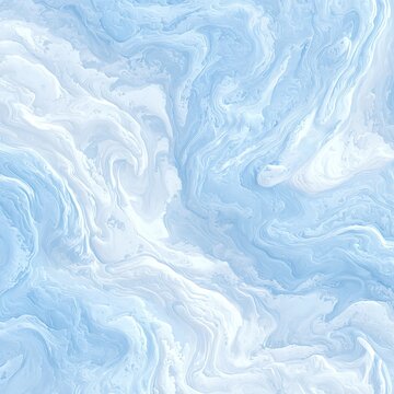 Blue and White Swirls