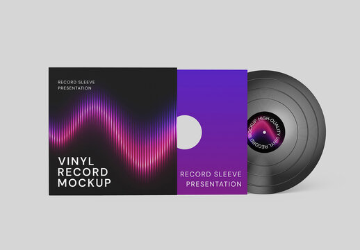 Vinyl Record Sleeve Mockup