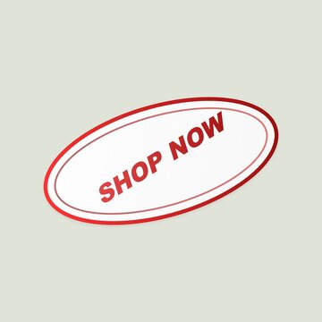 Retro shop now button with glitch effect isolated on white background