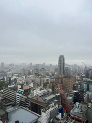 Fototapeta premium Morning Mist Over Taipei City, Taiwan