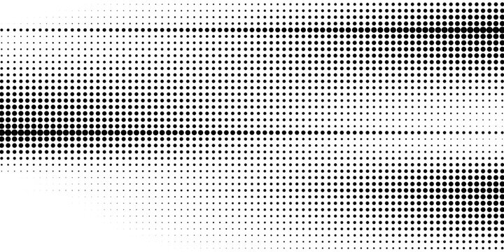 Grunge halftone gradient background. Faded grit noise texture. White and black sand wallpaper. Retro pixelated backdrop. Anime or manga style comic overlay. Vector graphic design textured template