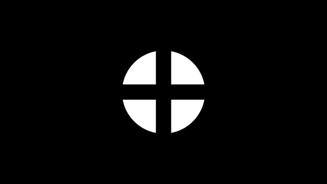 transparent loading white circle animated GIF video icon