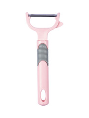 Naklejka premium Pink Handle Vegetable Peeler Kitchen Utensil Isolated On Transparent Background PNG