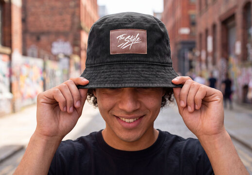 Bucket Hat Cap Mockup