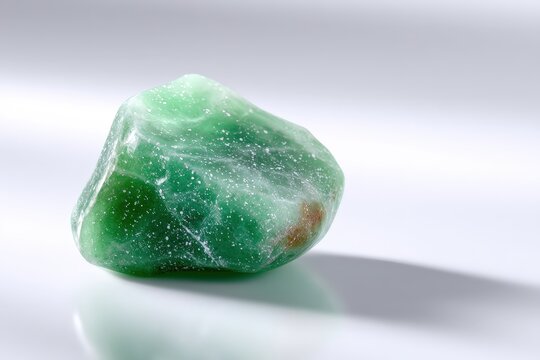 Vibrant Green Jade Stone with Natural Beauty