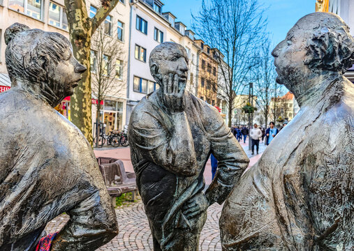Portrait of the three Gossips in Giessen