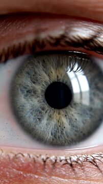 Extreme close-up of a blue iris with incredible detail