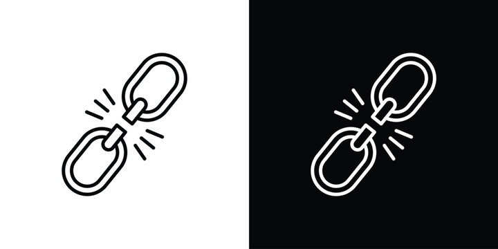 Weakness icon line art symbols collection