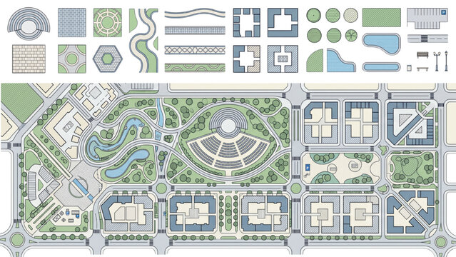 AutoCAD buildings architecture vector collection for urban planning and design