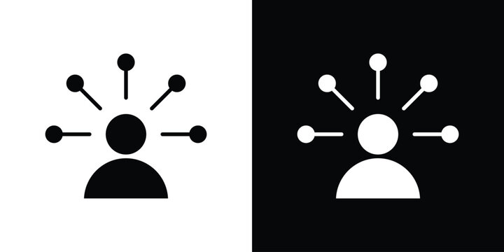 Ability icon in black and white, best for Marketing