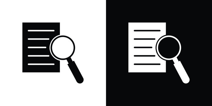 Defining icon in black and white, best for Marketing