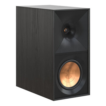 Black speaker isolated on a white background