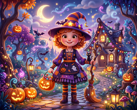 S&uuml;&szlig;e Halloween Hexe, 3D Design
