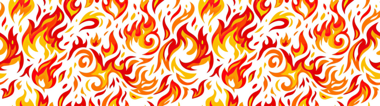 Abstract Flame Pattern Seamless Background