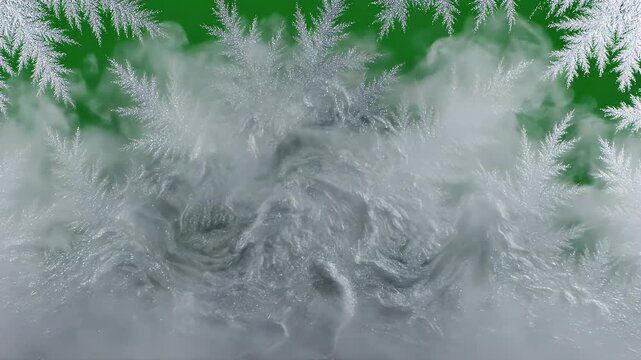 Green Screen Scene and Blank Solid Color Background