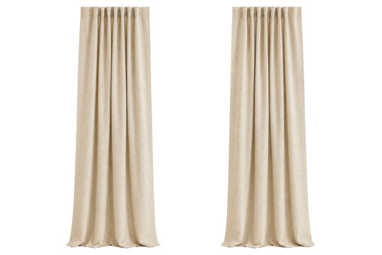 Elegant linen curtain set for timeless contemporary interior styling