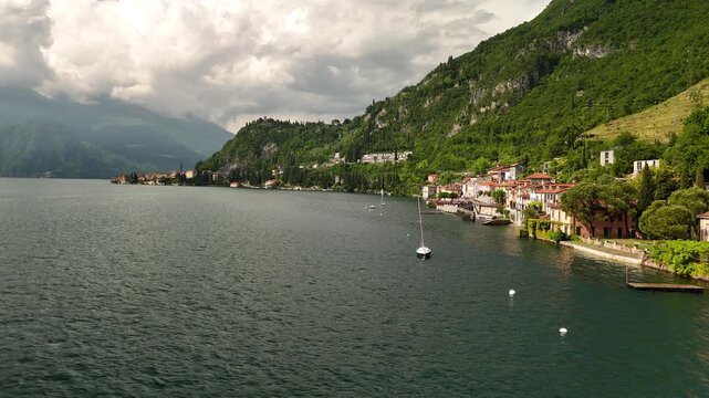 Aerial Footage &ndash; Lake Como, Italian Lakes, Italy