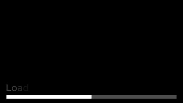 Minimal Loading Progress Bar Animation on Transparent Alpha Channel for Modern User Interface 4K