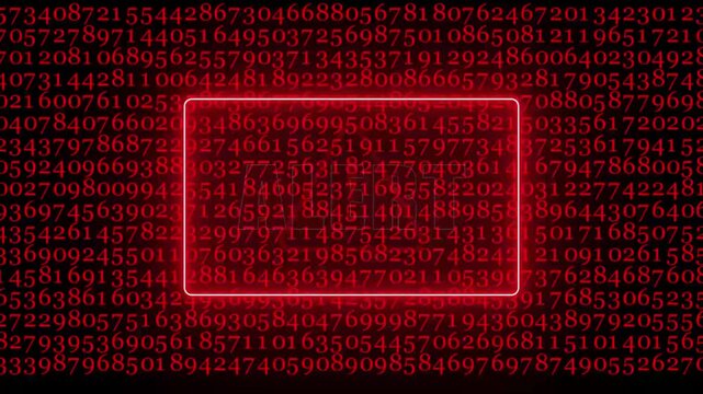 Warning sign data unlocking hackers. Security protection Concept. Hacker vulnerability malicious encryption. 4K vertical video.