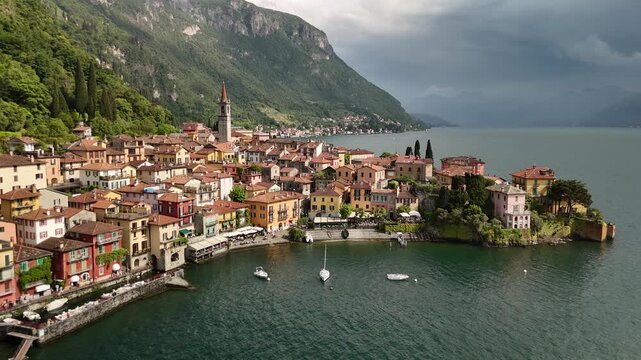 Aerial Footage &ndash; Lake Como, Italian Lakes, Italy