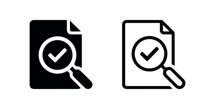 Document Audit Search Icon - File Verification and Quality Review