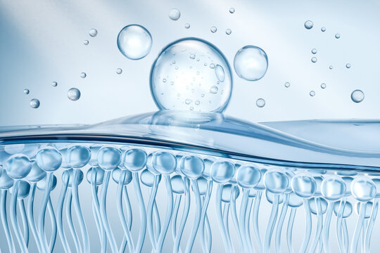 Beauty Skin Enhancing Water Essence,Skin Repair, oil liquid moisturizer, collagen serum, 3D rendering.