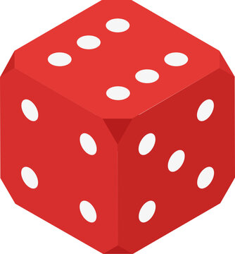 Red Dice With White Dots