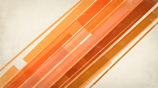Abstract minimalist background featuring diagonal orange and brown stripes suitable for use as a festive halloween wallpaper design with a modern and clean aesthetic style