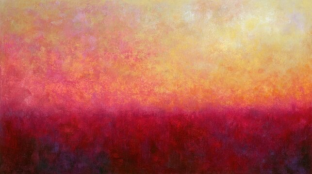 Textured red and yellow abstract painting background.