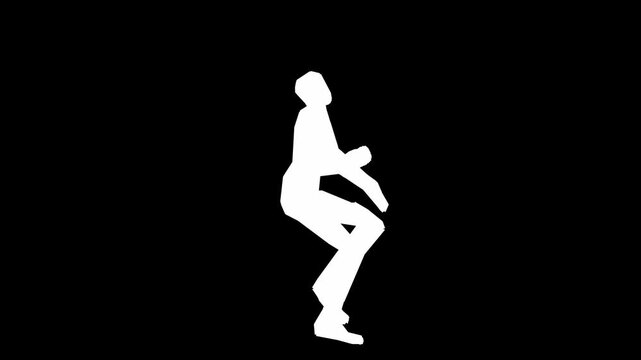 A dancing girls with lighting effects.