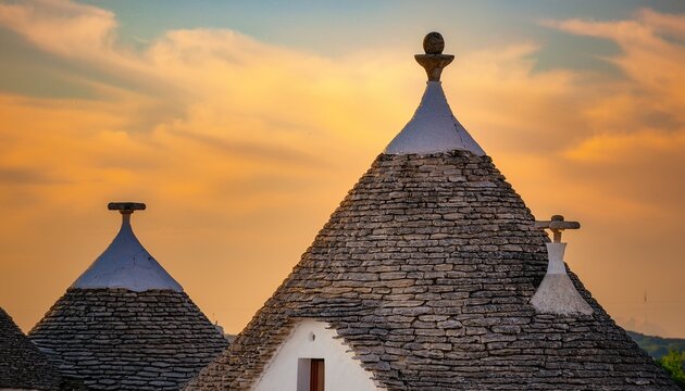 architectural charm a timeless trullo showcases the unique beauty of traditional architecture its conical roof and stone facade evoke a sense of history