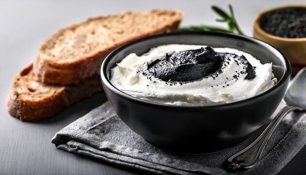 black and white ink cheese spread a rich and creamy homemade mascarpone cheese