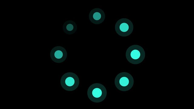 Cyan Dots Loading Screen Loop