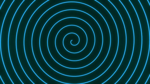 vibrant blue spiral, concentric circles, hypnotic pattern, digital art, motion blur, geometric design, futuristic texture, mesmerizing lines, seamless loop, creative background