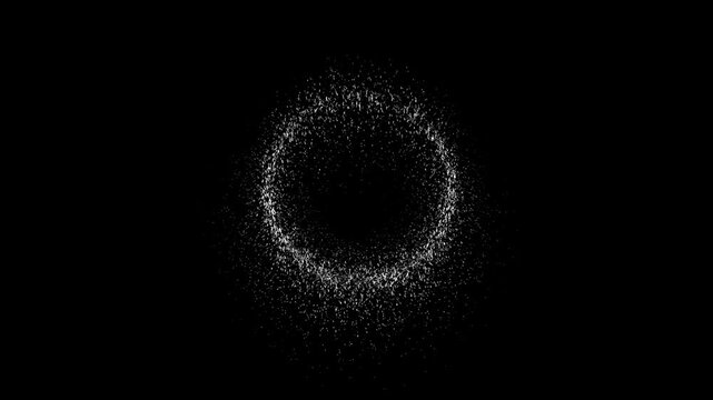 a circle spark shape particle animation